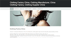 Desktop Screenshot of clothing-factory-china.com