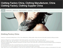 Tablet Screenshot of clothing-factory-china.com